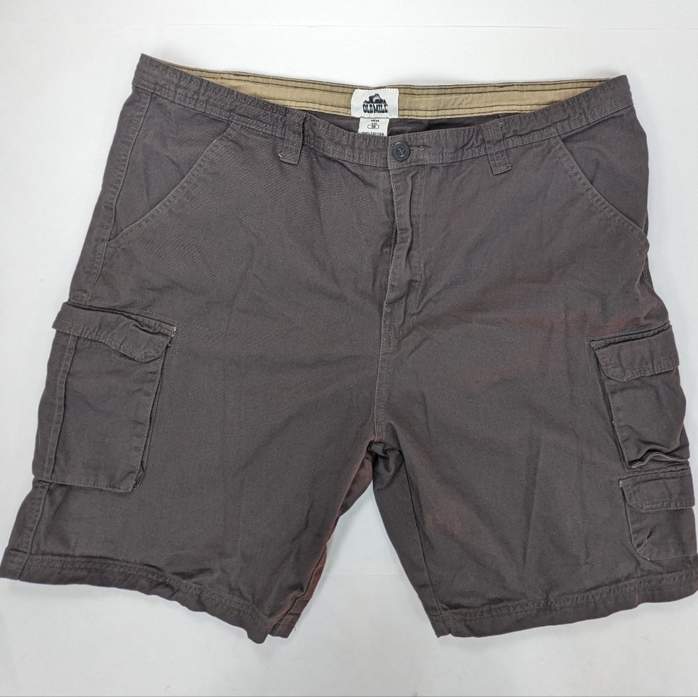 Old mill cotton 10 Inch cargo shorts brown 38 [222]
